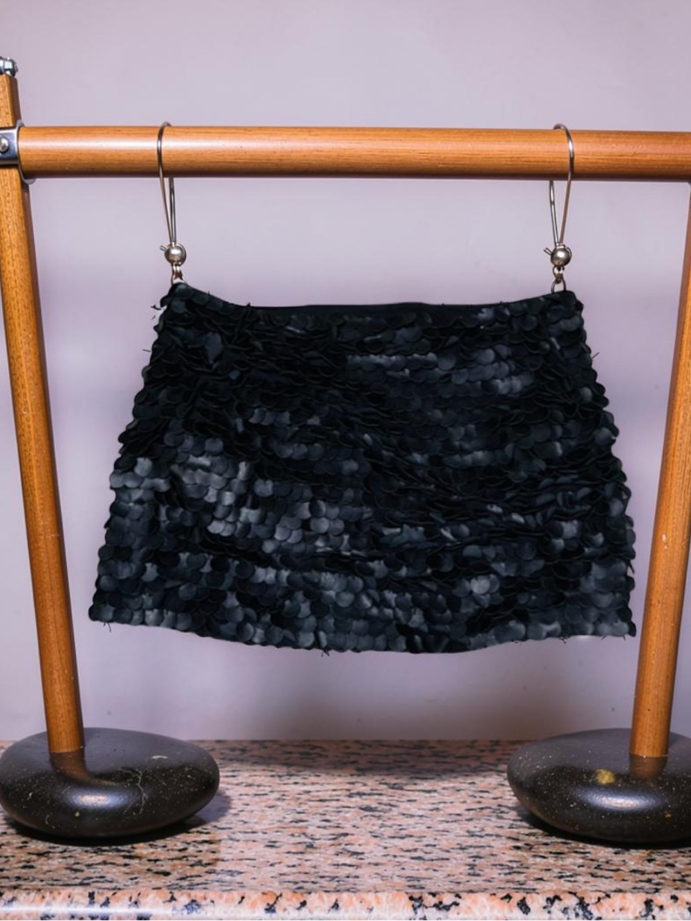 Zara Black Mini Skirt - Black faux leather 
Size Medium NWT